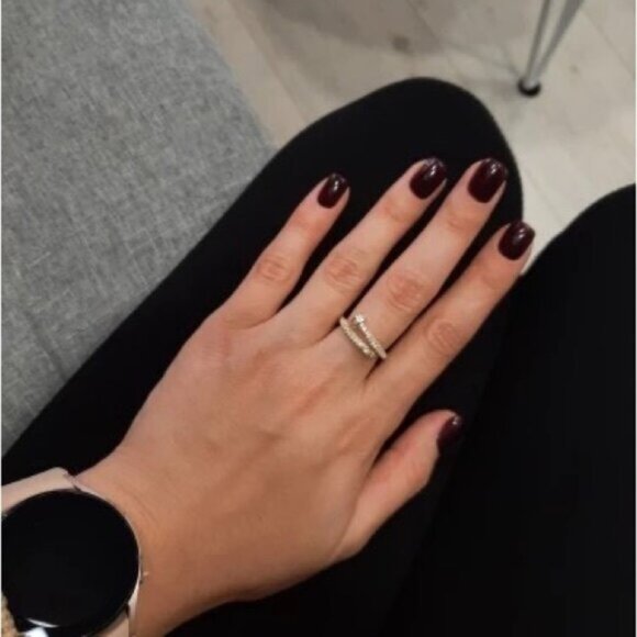 14K Gold filled diamond solitaire ring - Picture 3 of 4